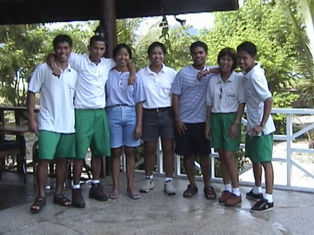 some of the resort staff who pampered us...