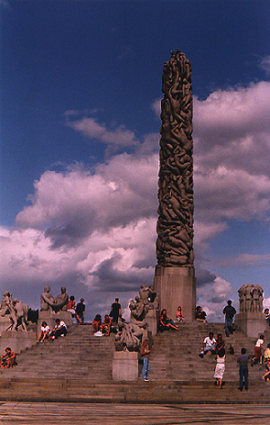 The Monolitten at the Vigeland Park, Oslo, Norway