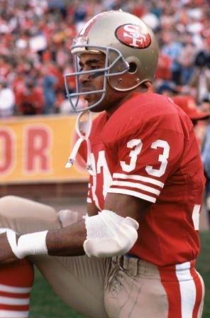 Roger Craig stretching