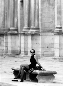 Paris Street Series: Woman at the Louvre